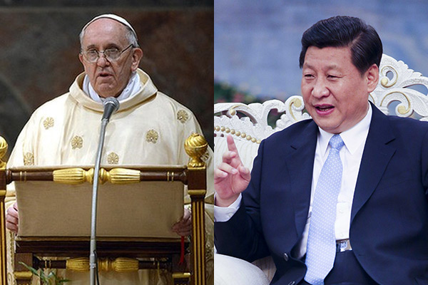 Pope Francis and Chinese President Xi Jinping