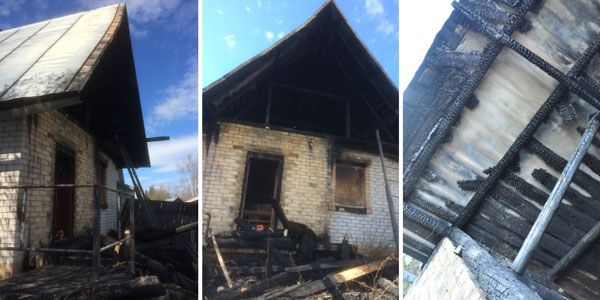 Kingdom Hall (a place of worship) of Jehovah’s Witnesses in Zheshart damaged by arson attack