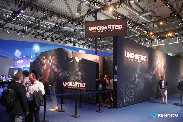 Uncharted Lost Legacy Video Game Booth at Conference 