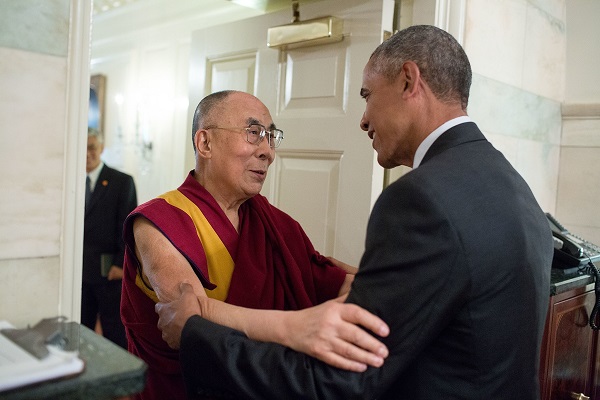 Dalai Lama and Obama meet