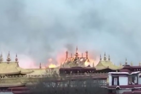 Fire at Jokhang Temple
