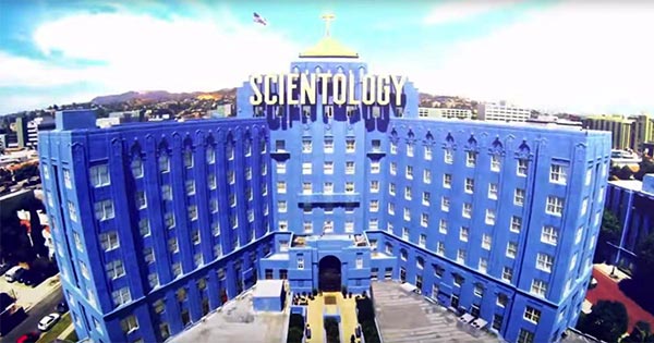 The Scientology complex or Pacifica Bridge in Hollywood: “What is Scientology?” Super Bowl Ad 2018