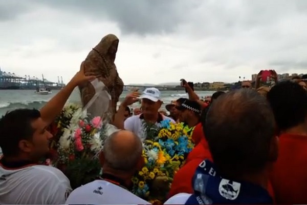 Sunken Virgin Mary Rises from the Sea for Feast of Assumption