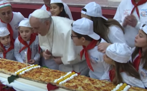 Pizza Party for Pope’s 81st Birthday