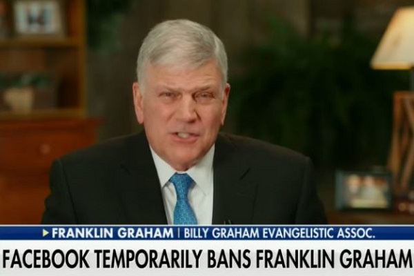 Franklin Graham Was Blocked on Facebook