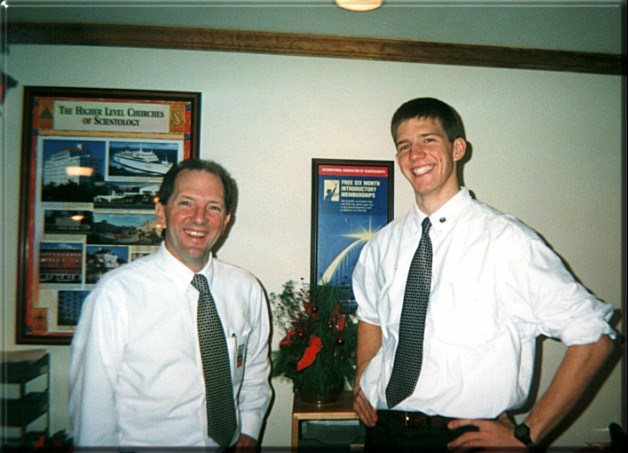 My dad and I when we both were staff together at the Founding Church of Scientology in Washington, D.C. circa mid-2000