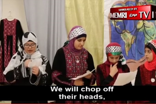 Muslim American Society Video of Kids Saying “We Will Chop Off Their Heads”