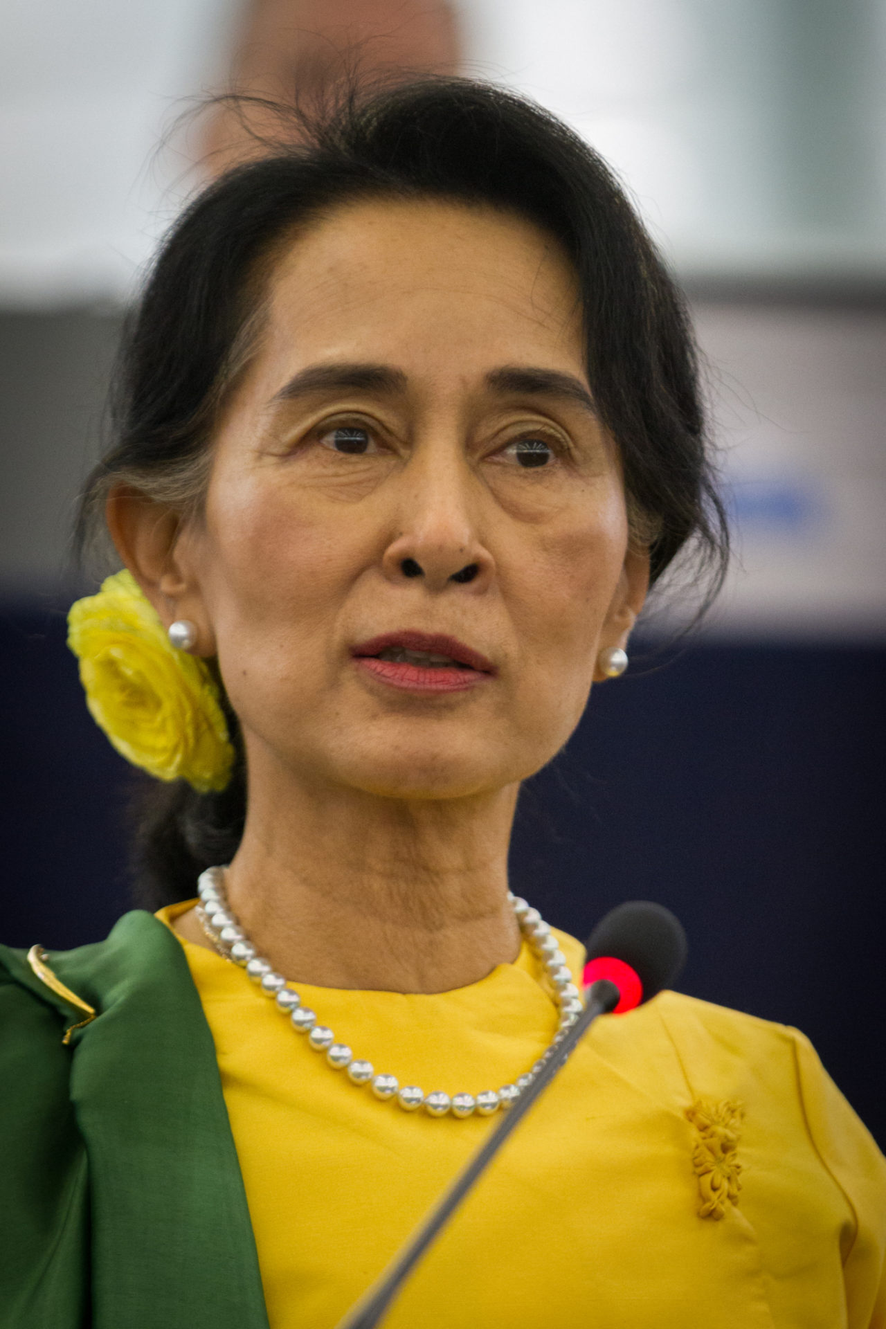 Myanmar leader Aung San Suu Kyi, photo by Claude Truong-Ngoc CC