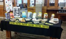 Banned books display