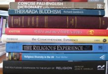Stack of religious books