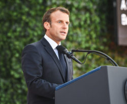 President Macron Speaks at WWII Ceremony