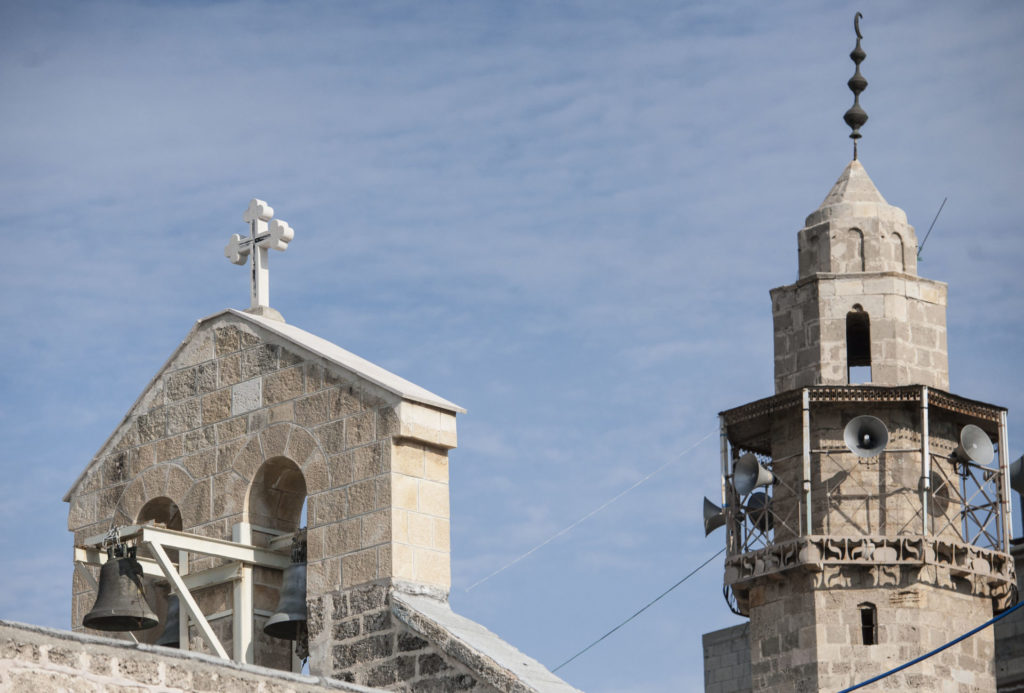 Visit Saint Porphyrius Church with Orthodox Bishop Alexis in Gaza