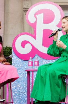 Director Greta Gerwig and Abby Phillip at an event for Barbie