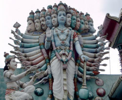 Krishna Manifesting His Full Glory to Arjuna