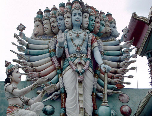 Krishna Manifesting His Full Glory to Arjuna