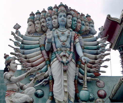 Krishna Manifesting His Full Glory to Arjuna