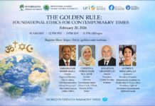 The Golden Rule Returns to the Spotlight in a Global Interfaith Webinar