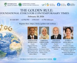 The Golden Rule Returns to the Spotlight in a Global Interfaith Webinar