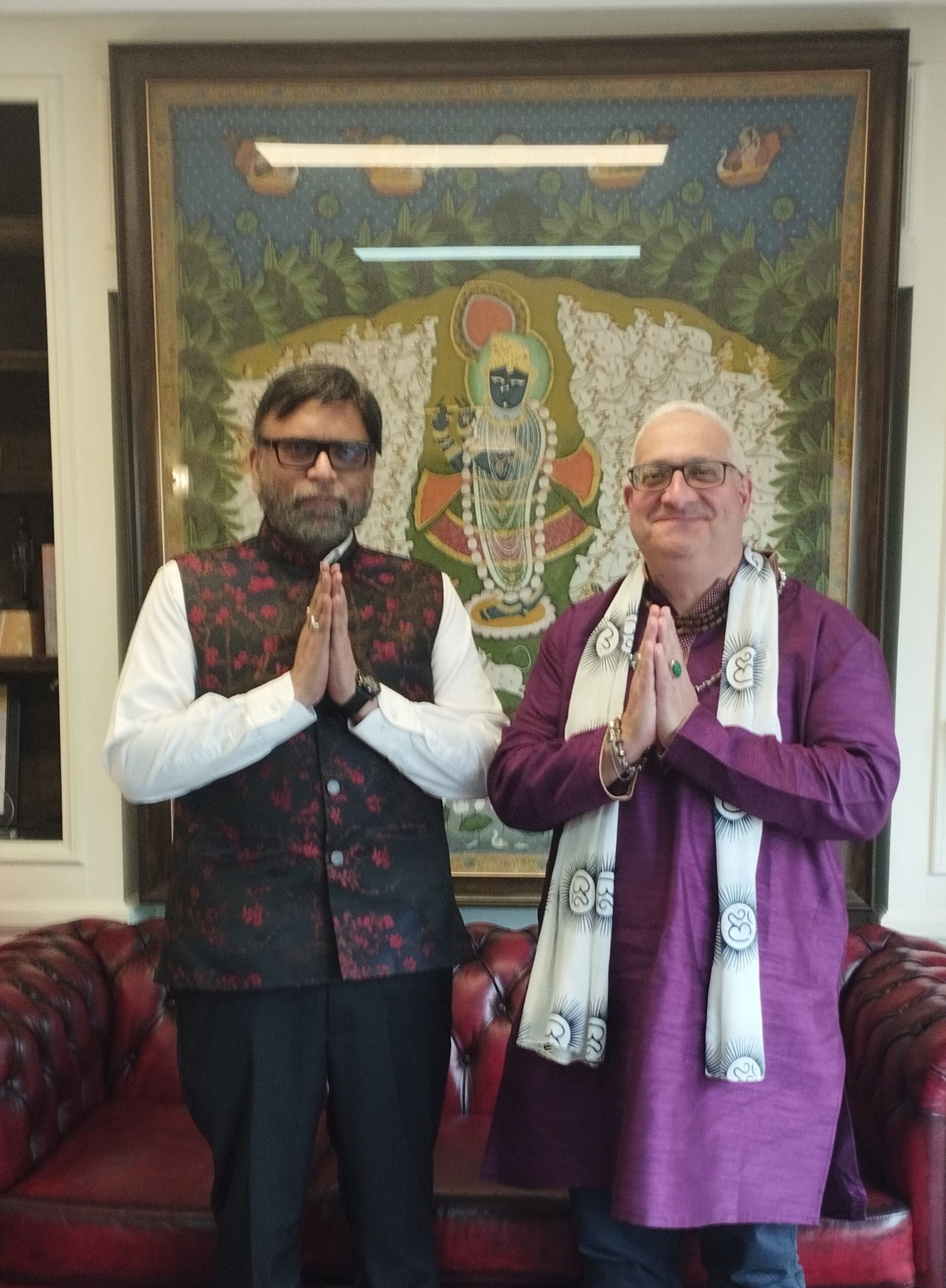 Institutional Visit of the President of the Hindu Federation of Spain to the Embassy of India in Madrid
