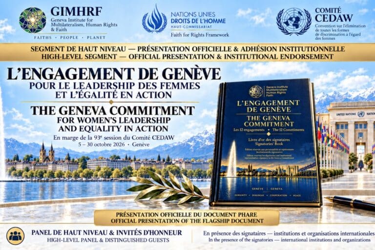 Women, Faith and Leadership on Geneva’s Agenda